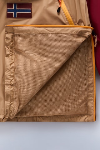 Windjack met Capuchon Rainforest - Bordeauxrood