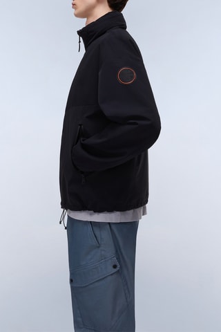 Jasje met Capuchon A Clay - Zwart en Oranje