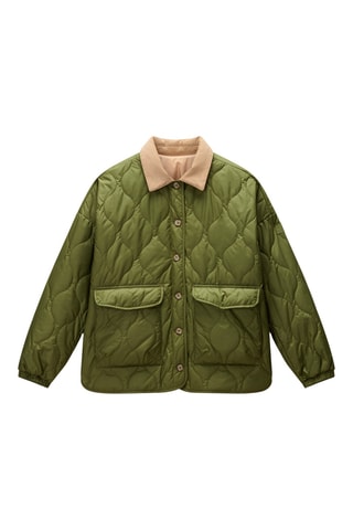 Dubbelzijdig Jasje A Secret - Beige en Olijfgroen