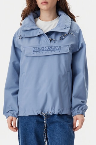 Windjack met Capuchon Rainforest - Kobaltblauw