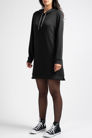 Sweaterjurk met Capuchon Teana - Zwart