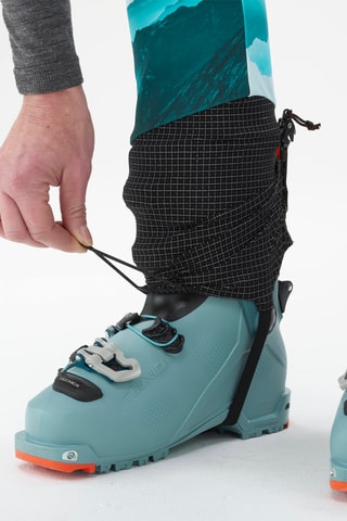 Skibroek Hoge Taille Pierra - Zwart en Zeegroen