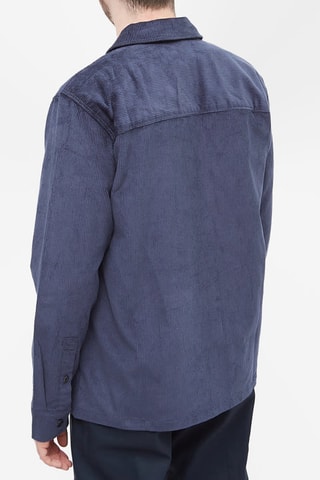 Velours Overhemd Higginson - Marineblauw - Dickies