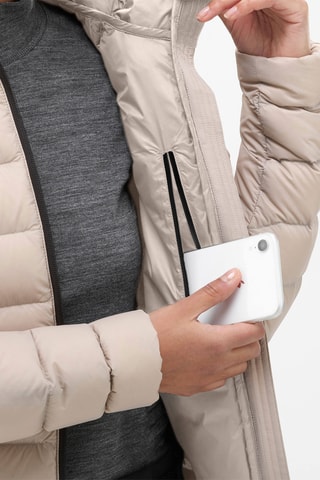 Mouwloze Gewatteerde Opvouwbare Jas Evole Light 700 - beige 