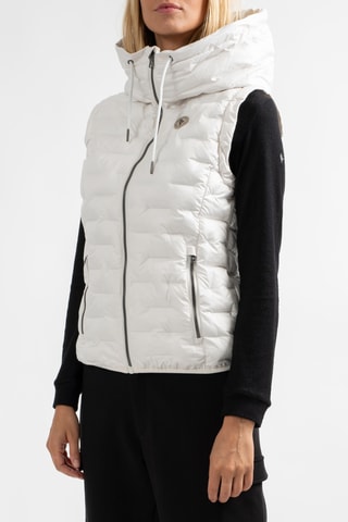 Bodywarmer met Capuchon Nyleta - Ecru