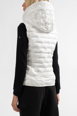 Bodywarmer met Capuchon Nyleta - Ecru