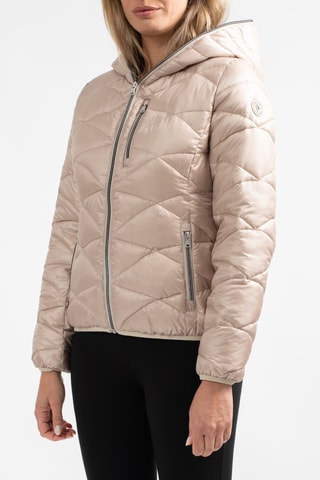 Gewatteerde Jas met Capuchon Nerriga - Beige