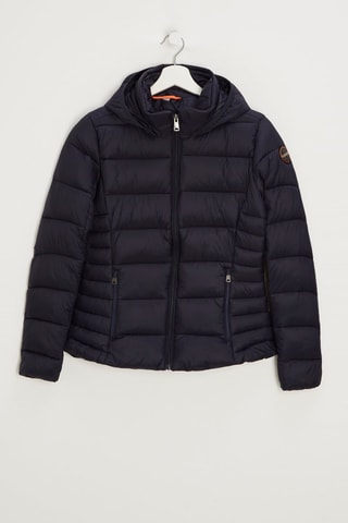 Gewatteerde Jas met Capuchon Alma - Marineblauw