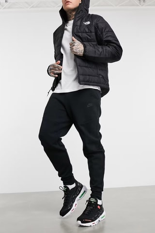 Gewatteerde Jas met Capuchon - Zwart