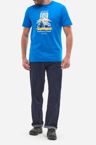 Biologisch Katoenen T-shirt Cimaï - Kobaltblauw