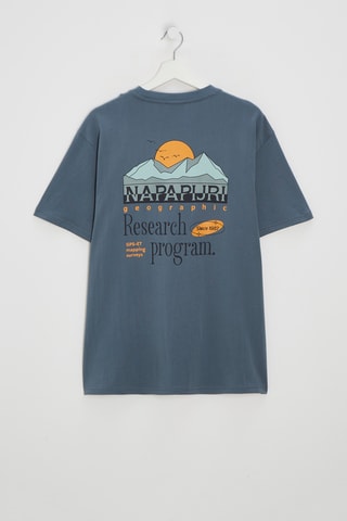 T-shirt Quest - Blauw - Napapijri