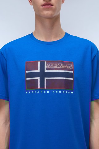 T-shirt Semiles - Felblauw