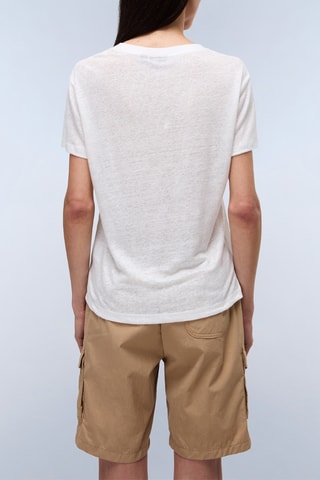 T-shirt en lin S Ete - Blanc - Napapijri