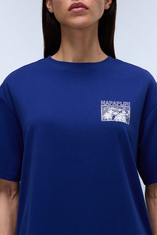T-shirt S Nice - Bleu foncé - Napapijri