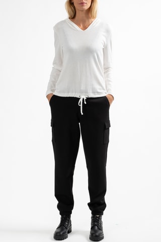 Sweater met Capuchon Dicedo - Ecru