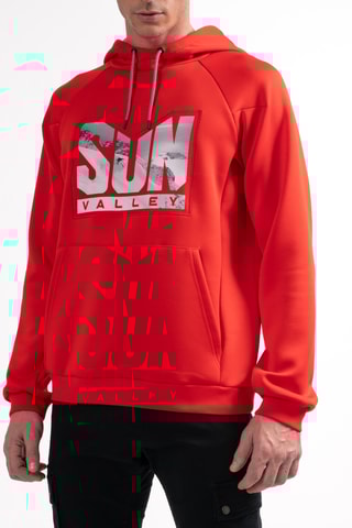 Fleece Sweater met Capuchon Lakos - Rood