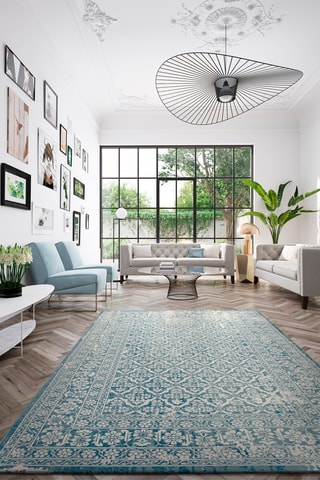 Tapis Antiqua - Turquoise