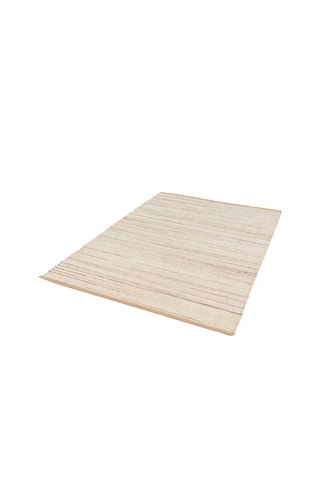 Tapis en laine Trail - Crème et marron