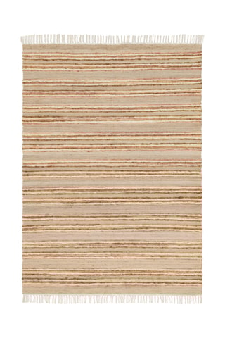 Tapis en laine Nina - Beige et rose