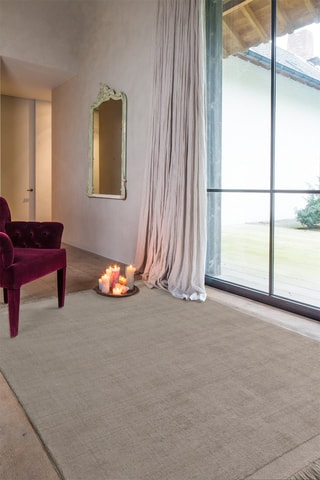 Tapis en laine Amiel - Gris clair