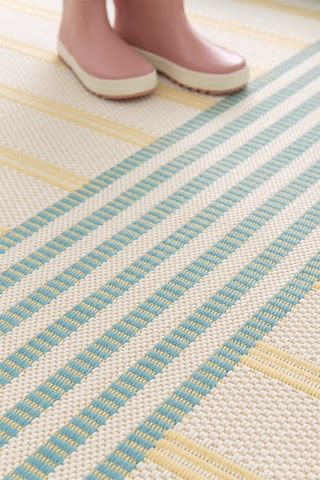 Tapis Star - Beige et bleu