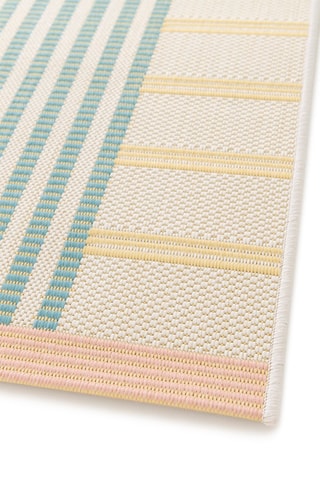 Tapis Star - Beige et bleu