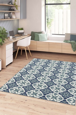 Tapis Star - Bleu