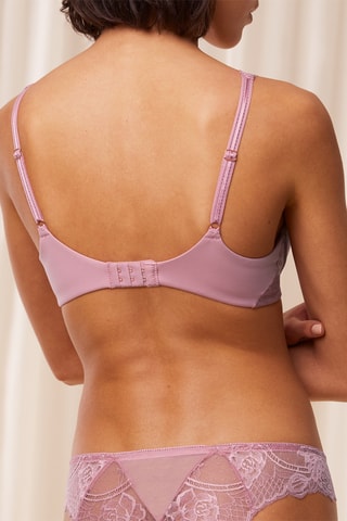 Soutien-gorge push-up Wild Peony Florale - Rose