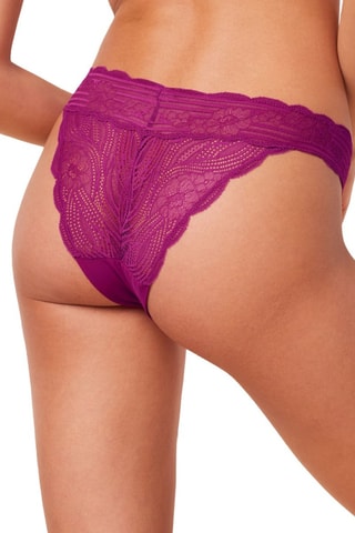 Tanga taille haute Triumph Lift Smart Highleg Brazilian  - Violet