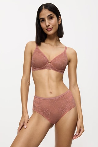 Culotte taille haute Amourette Charm T Maxi02 - Vert - Rose