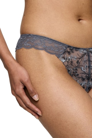 Culotte Sensual Spotlight Highleg Brazilian - Gris