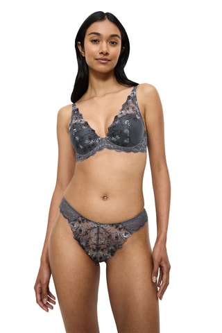 Culotte Sensual Spotlight Highleg Brazilian - Gris