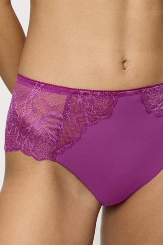 Culotte taille haute Wild Peony Florale Maxi  - Violet