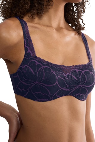 Soutien-gorge Body Make-Up Illusion Lace Balconette - Bleu
