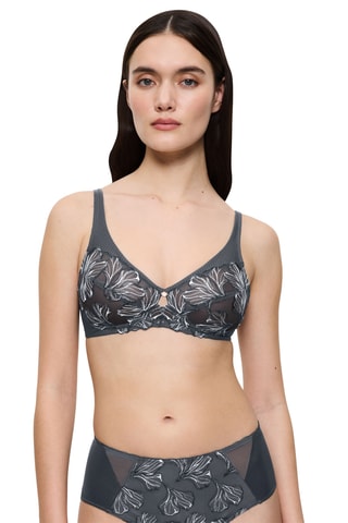 Soutien-gorge ampliforme Wild Iris Florale - Gris