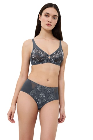 Soutien-gorge ampliforme Wild Iris Florale - Gris
