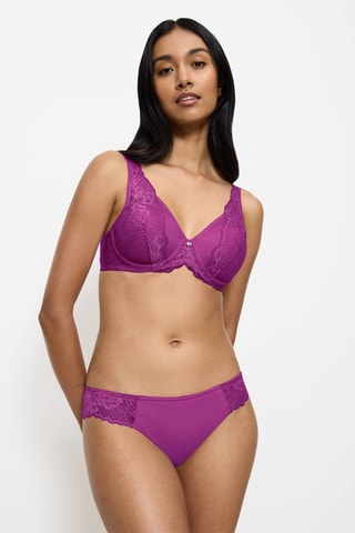 Tanga Wild Peony Florale Brazilian - Violet
