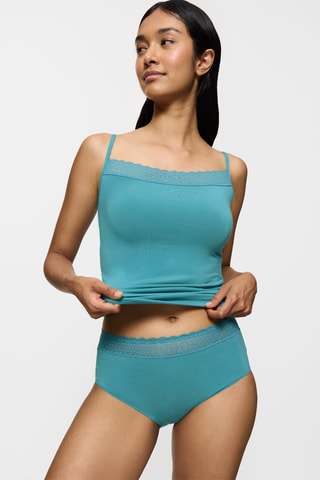 Culotte Feel of Modal Midi - Bleu