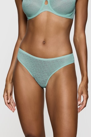 Culotte Triumph Signature Sheer Tai  - Bleu