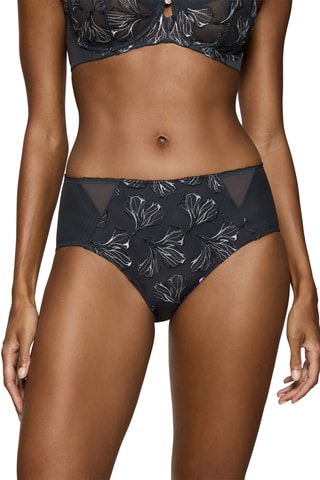 Culotte taille haute Wild Iris Florale Maxi  - Gris