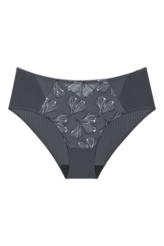 Culotte taille haute Wild Iris Florale Maxi  - Gris