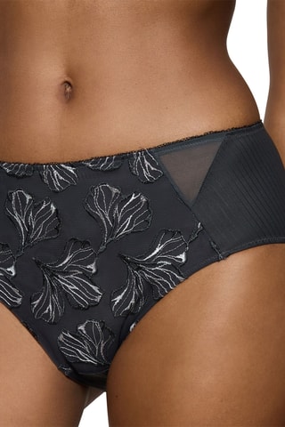 Culotte taille haute Wild Iris Florale Maxi  - Gris