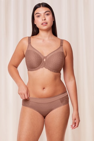 Culotte Azalea Florale Hipster  - Marron