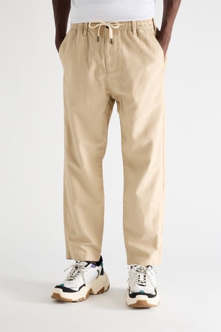 Pantalón de lino - Beige