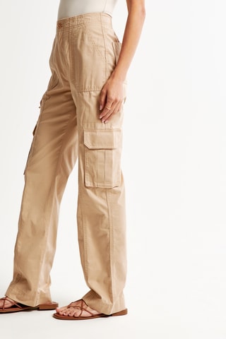 Pantalón de tiro alto - Beige