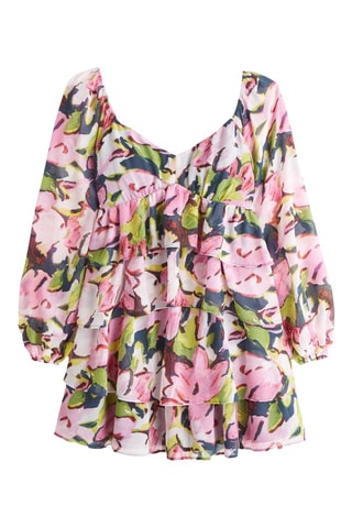 Vestido avolantado - Azul marino