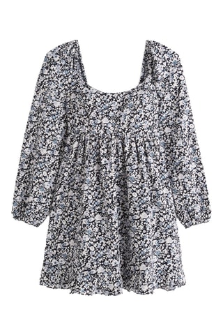 Vestido evasé - Negro