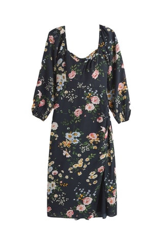 Vestido cruzado - Negro