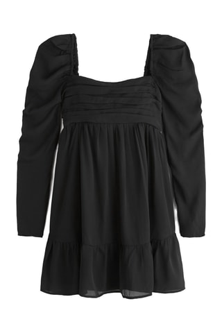 Vestido evasé - Negro