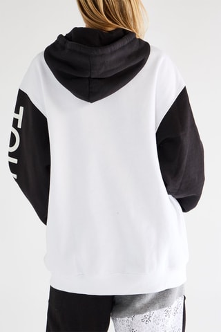 Sudadera con capucha - Blanco y negro